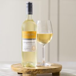 Chardonnay with a glass 2